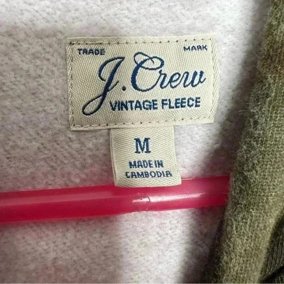 J. Crew  Vintage Fleece Camo Hoodie Size Medium - Picture 7 of 16